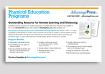 Physical Education Remote Learning Packets Brochure